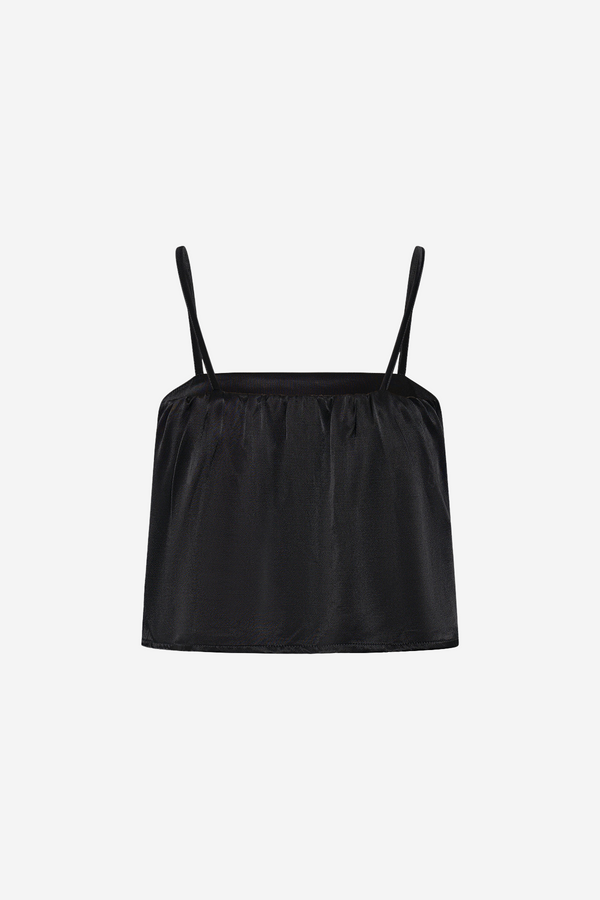 ÉSS Swing Cropped Cami - Black
