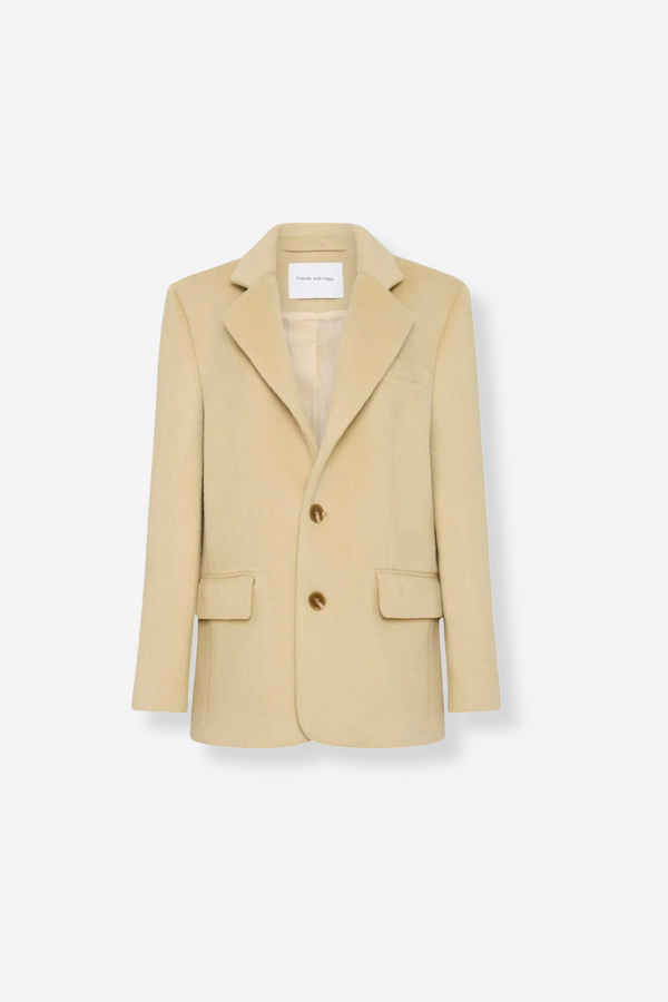 Friends With Frank Bernadette Blazer - Biscuit
