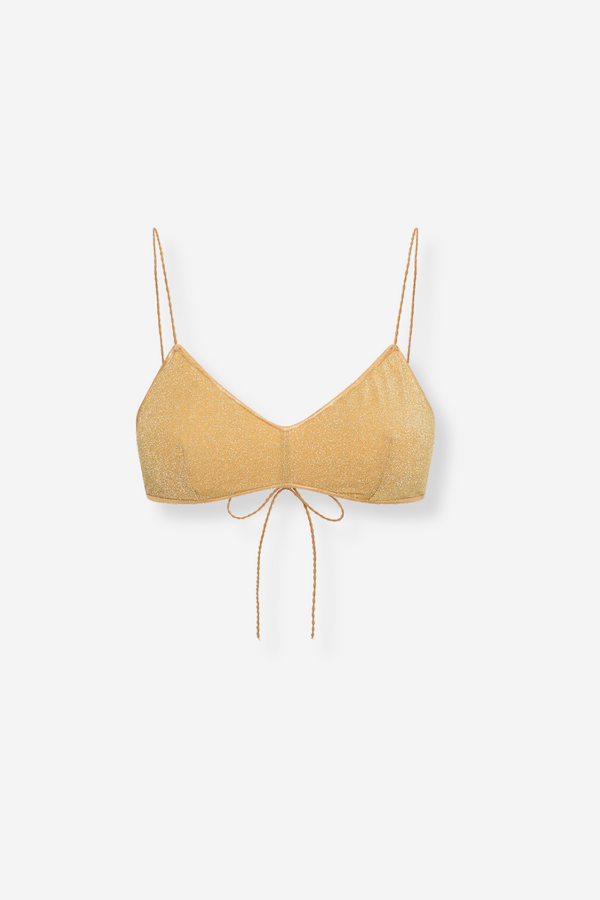 ÉSS Maillot Sparkle Bikini Top - Gold