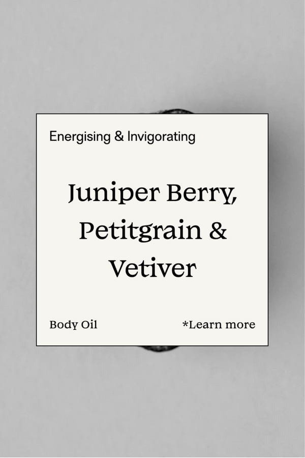 Ayu Ayuverdic Body Oil - Juniper Berry, Petitgrain & Vetiver