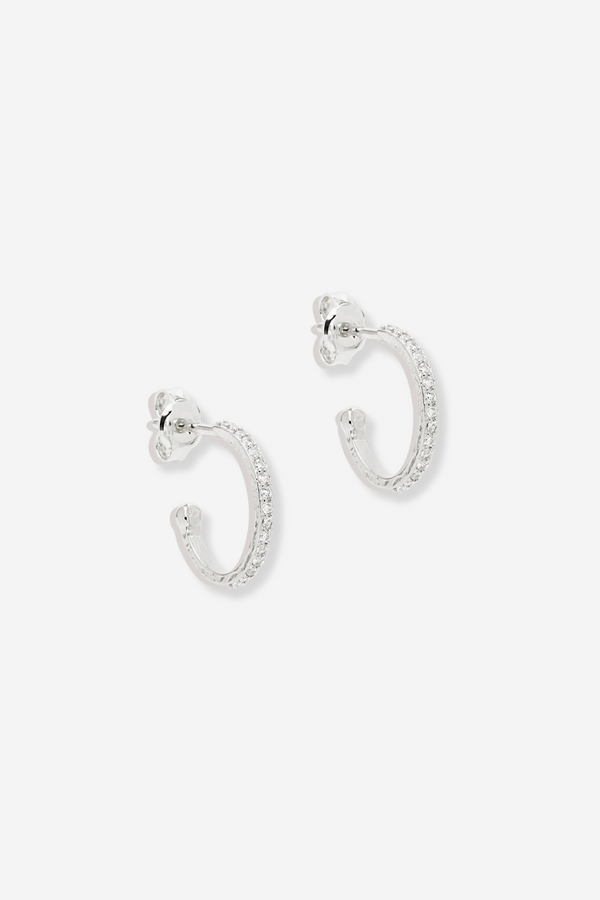 By Charlotte Divine Light Hoops - Silver