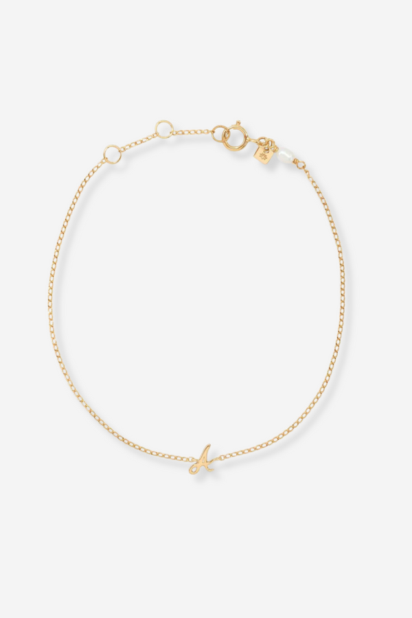 By Charlotte Love Letter Bracelet- 14K Gold