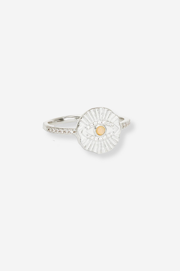 By Charlotte I Am Protected Ring - Silver