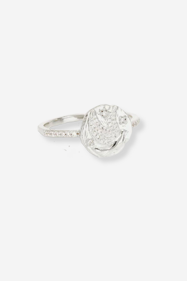By Charlotte I Am Love And Light Ring - Silver