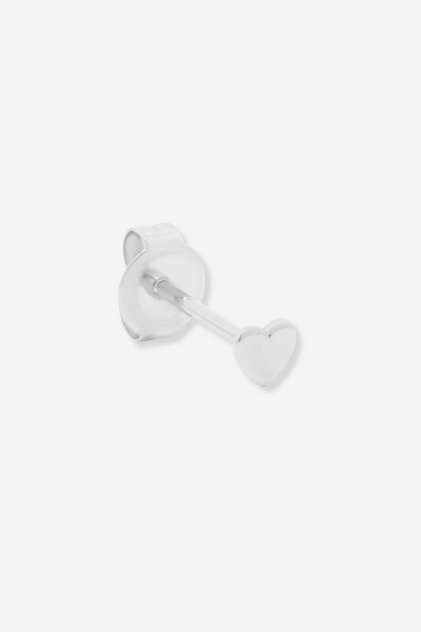 By Charlotte Sweetheart Single Stud - White Gold