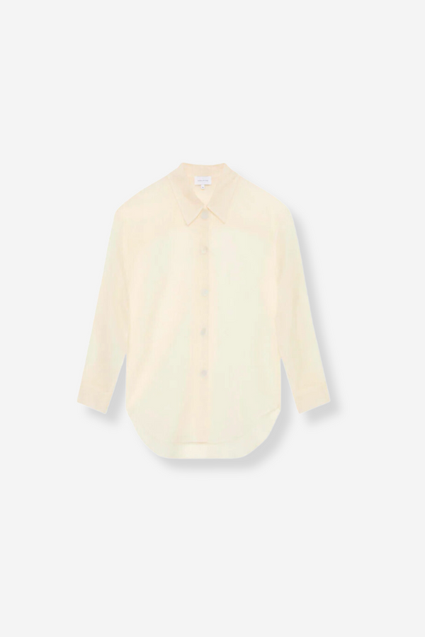 Friends With Frank Amira Shirt Jacket - Sheer White