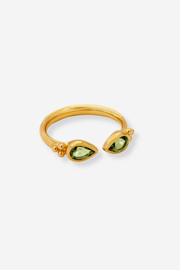 Temple of the Sun Sarra Ring - Apatite Gold