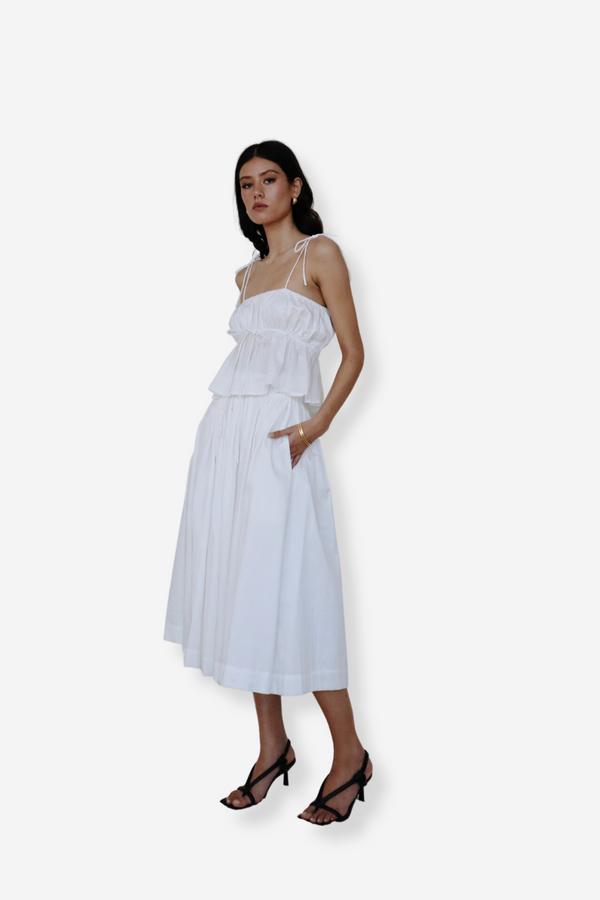 ÉSS Pip Midi Skirt - Ivory