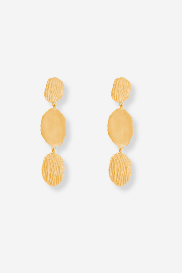 Kirstin Ash Reflection Earrings - Gold