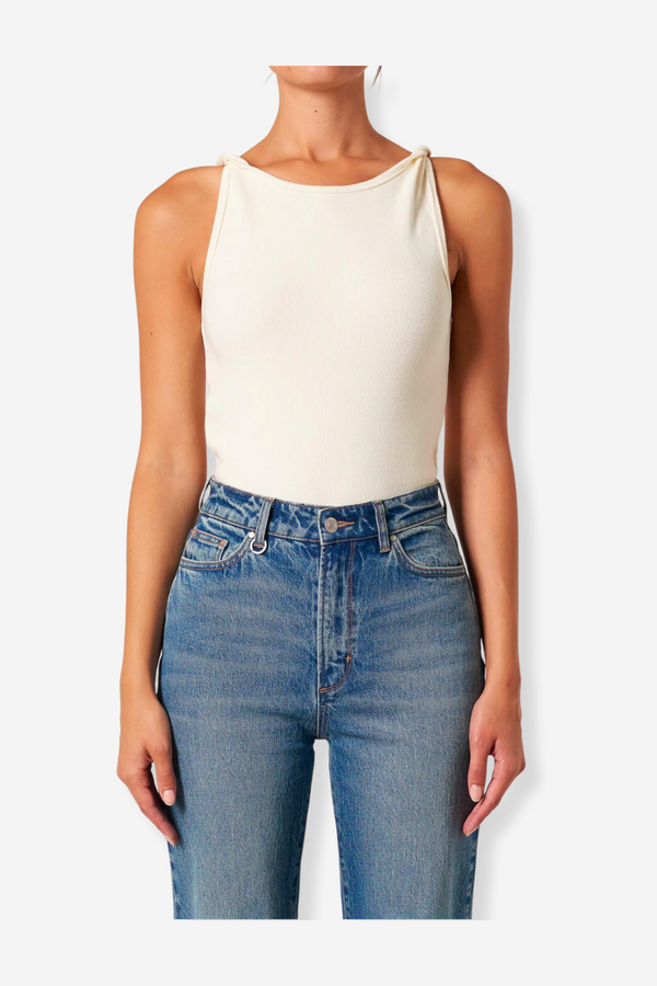 Neuw Denim Jonesy Twist Top - Coconut