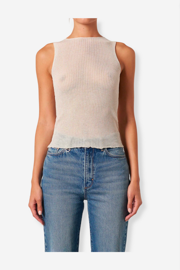 Neuw Denim Zadie Knit tank - Coconut