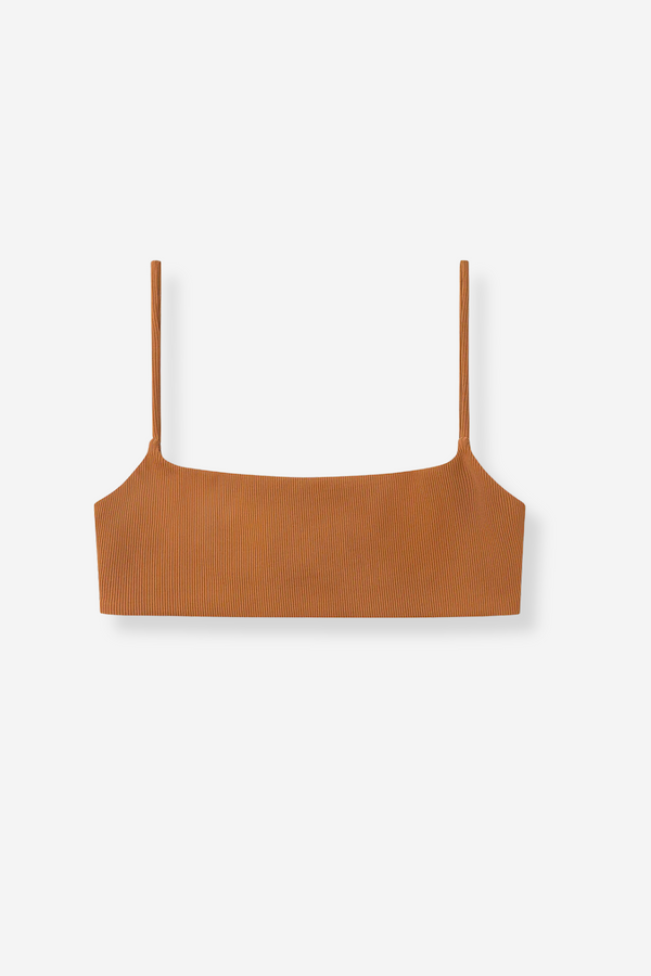 Zulu & Zephyr Rib Bralette - Almond