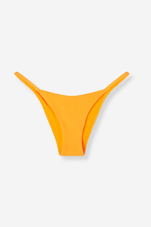 Zulu & Zephyr Rib Curve String Brief - Mandarin