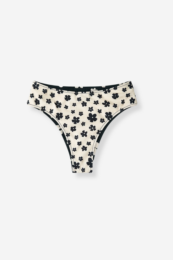 Zulu & Zephyr Reversible Waisted Brief - Black & Bone
