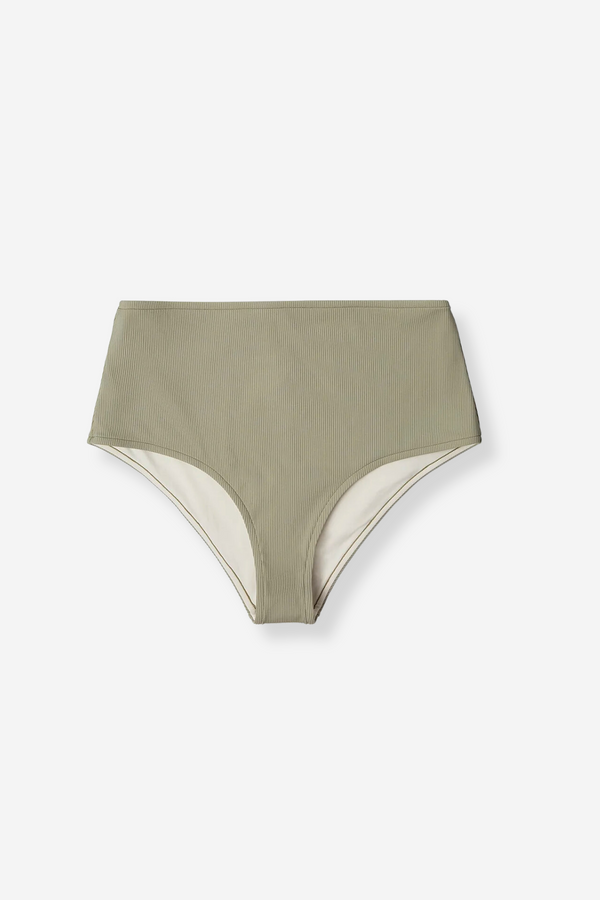 Zulu & Zephyr Rib Waisted Brief - Moss