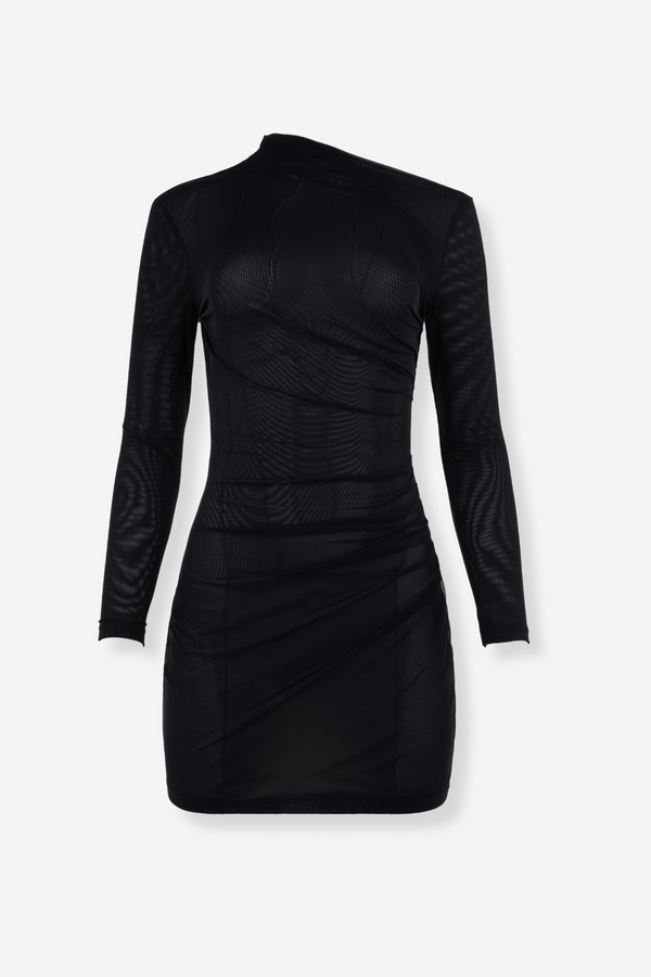 Ziah Nova Mesh Dress - Black