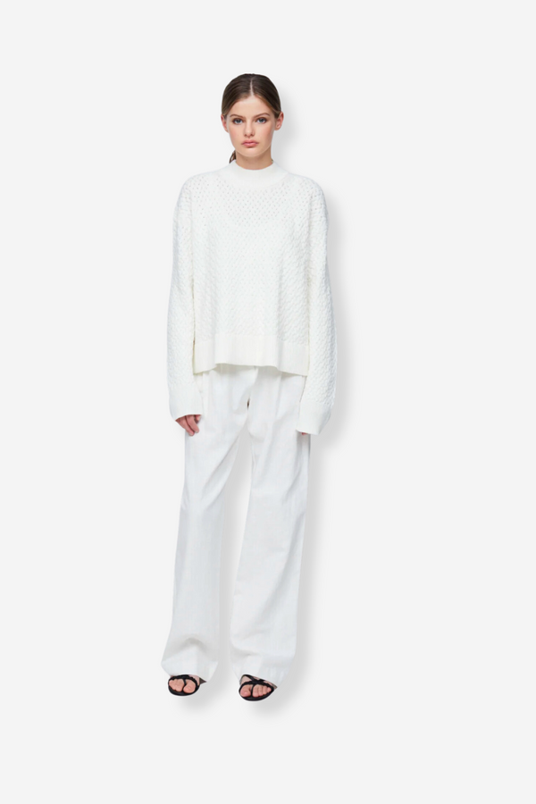 Bec Bridge Effie Knit Jumper Ivory Splice Boutique