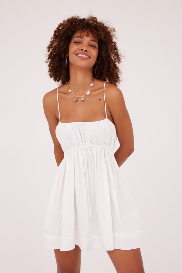 ÉSS Lula Cotton Mini Dress - Ivory