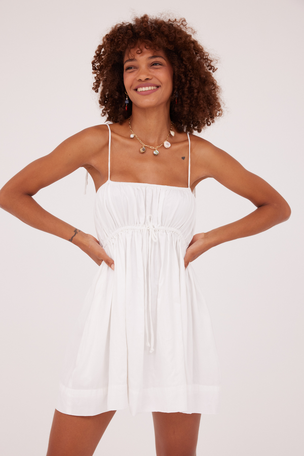 ÉSS Lula Cotton Cami Mini Dress - Ivory