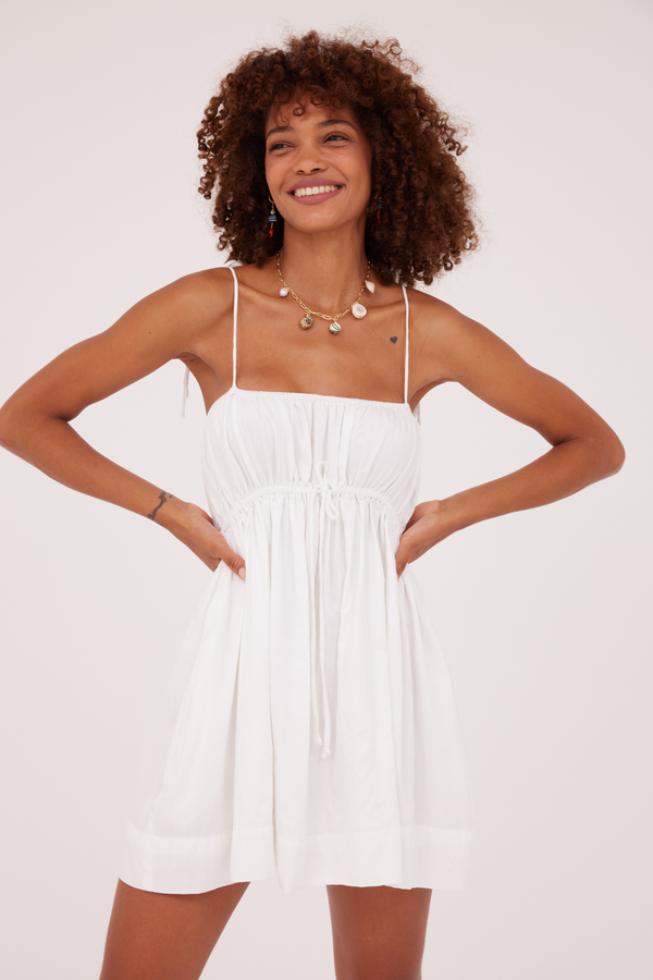 ÉSS Lula Cotton Mini Dress - Ivory