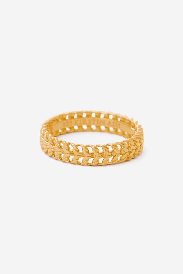 Kirstin Ash Relic Chain Ring - Gold