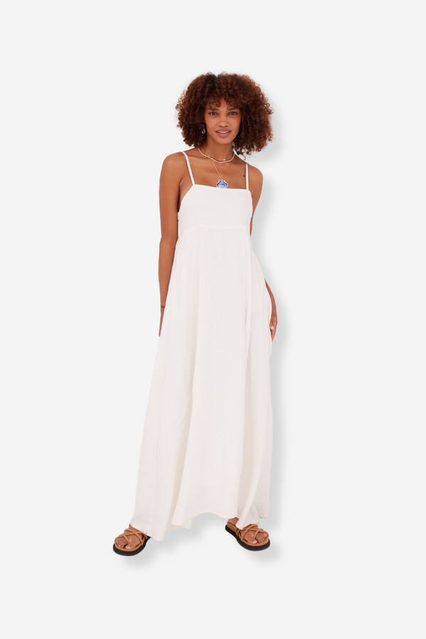 ÉSS Romi Linen Maxi Dress - Ivory