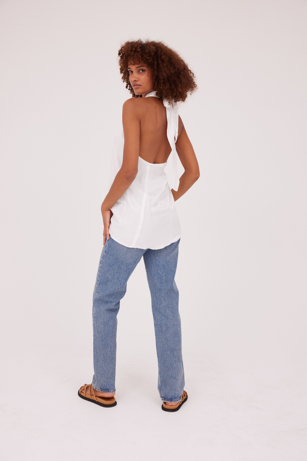 ÉSS Savannah Cross Over Sarong Top - White