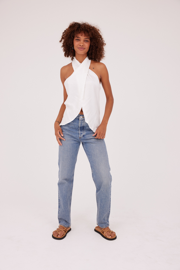 ÉSS Savannah Cross Over Sarong Top - White