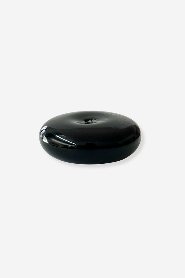 This Is Incense Glass Vessel Incense Holder - Black