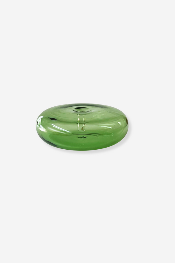 This Is Incense Glass Vessel Incense Holder - Green