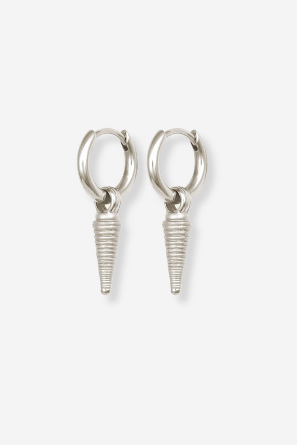 Temple of the Sun Echo Earrings - Silver