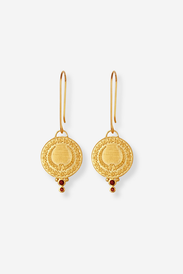 Temple Of The Sun Ariana Earrings - Gold Vermeil