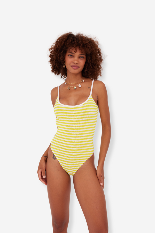Cleonie Swim Wanda Maillot - Sunshine Stripe