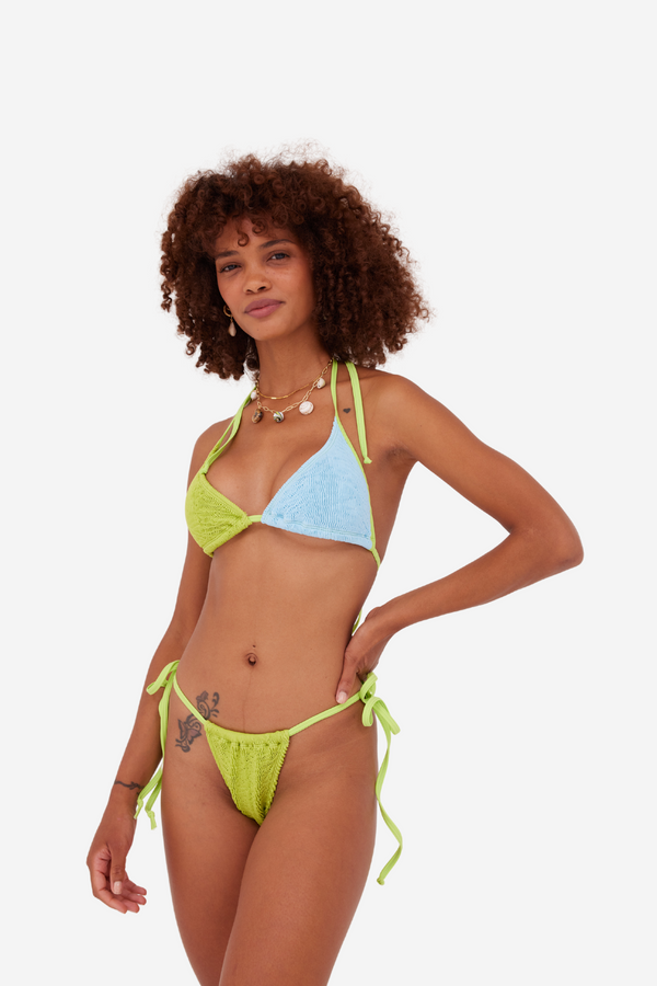 Cleonie Swim Peninsula Brief - Chartruse