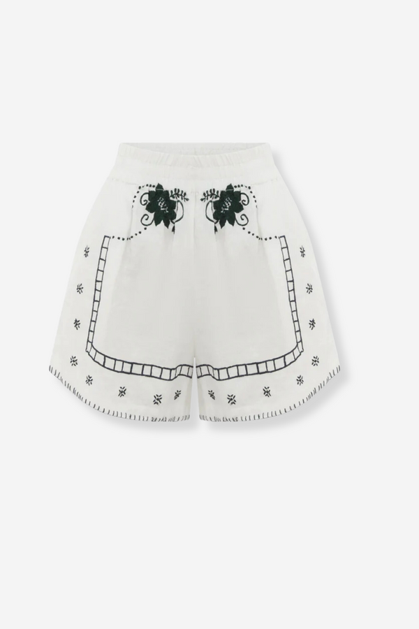 All That Remains Romi Shorts - White, Blue & Green