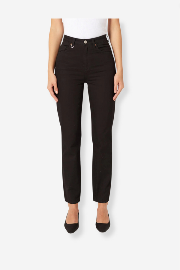 Neuw Denim Lola Mom Stay Black Jean - Jet Black