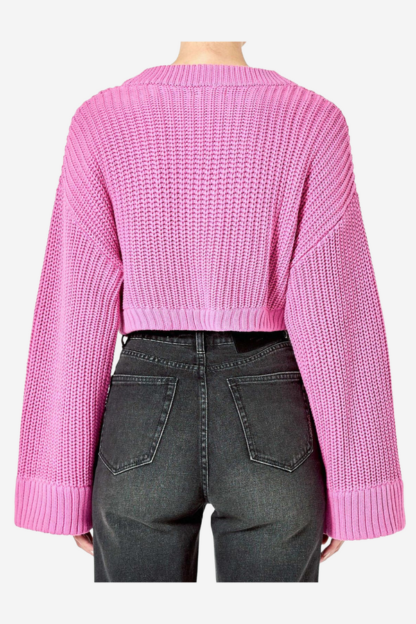 Neuw Denim Cooper Crop Cardi - Shell Pink