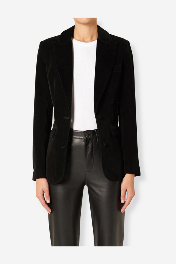Neuw Denim Atelier Velvet Blazer - Black