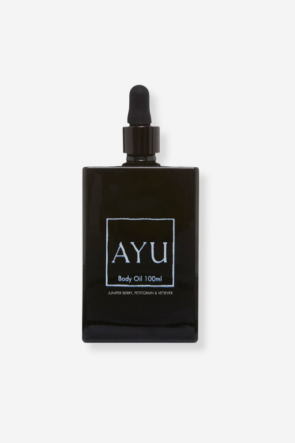 Ayu Ayuverdic Body Oil - Juniper Berry, Petitgrain & Vetiver