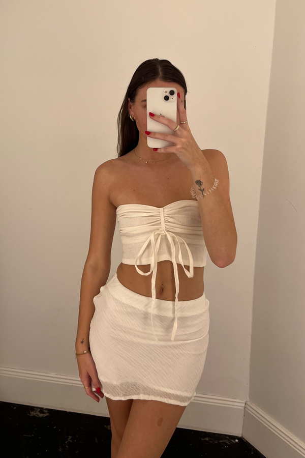 ÉSS Meghan Crop Top - Cream