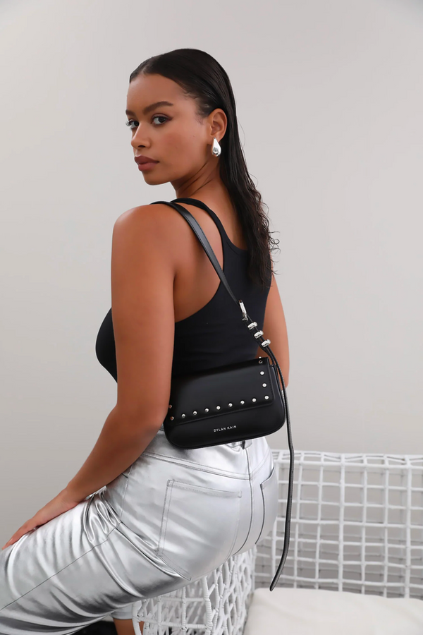 Dylan Kain The Delilah Studded Bag - Silver