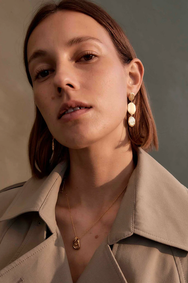Kirstin Ash Reflection Earrings - Gold