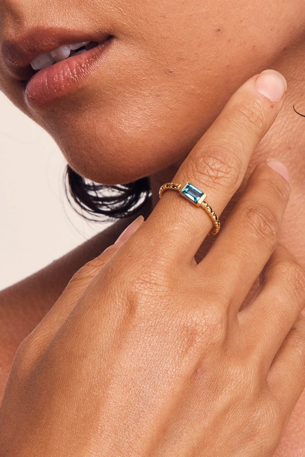 Temple of the Sun Pia Ring - Topaz and Gold