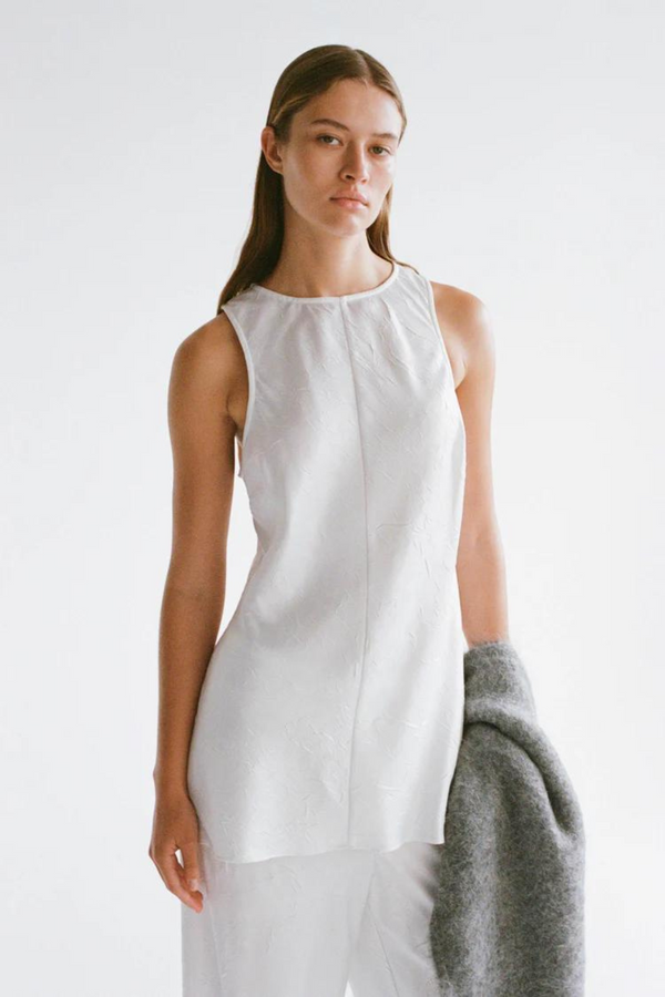 Friends With Frank The Carolina Top - White