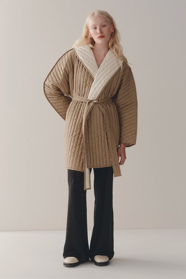 Marle Avery Jacket - Camel/Ivory