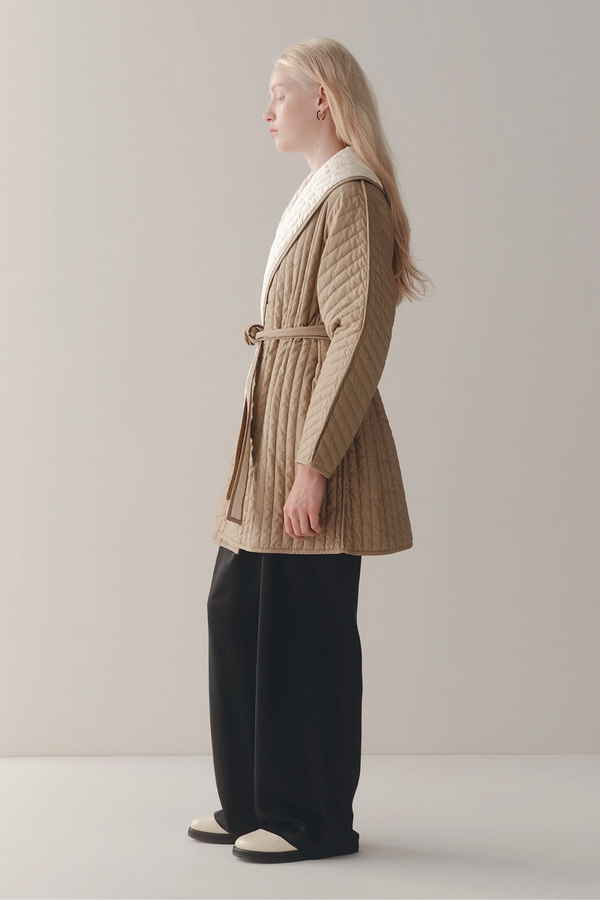 Marle Avery Jacket - Camel/Ivory