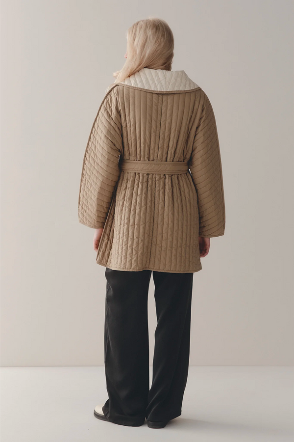 Marle Avery Jacket - Camel/Ivory