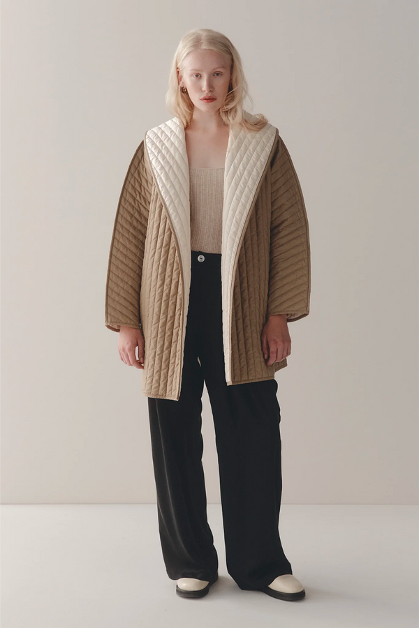 Marle Avery Jacket - Camel/Ivory