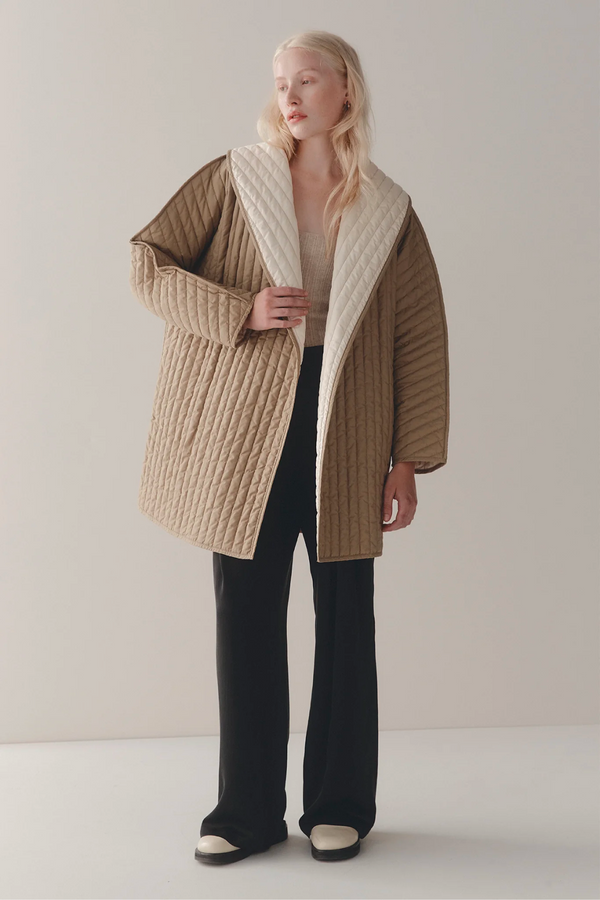 Marle Avery Jacket - Camel/Ivory