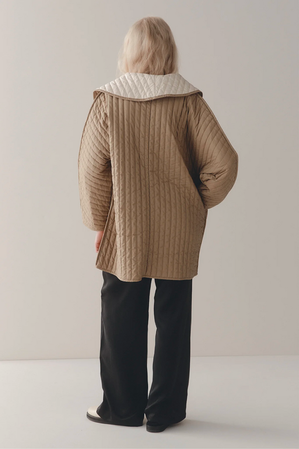 Marle Avery Jacket - Camel/Ivory
